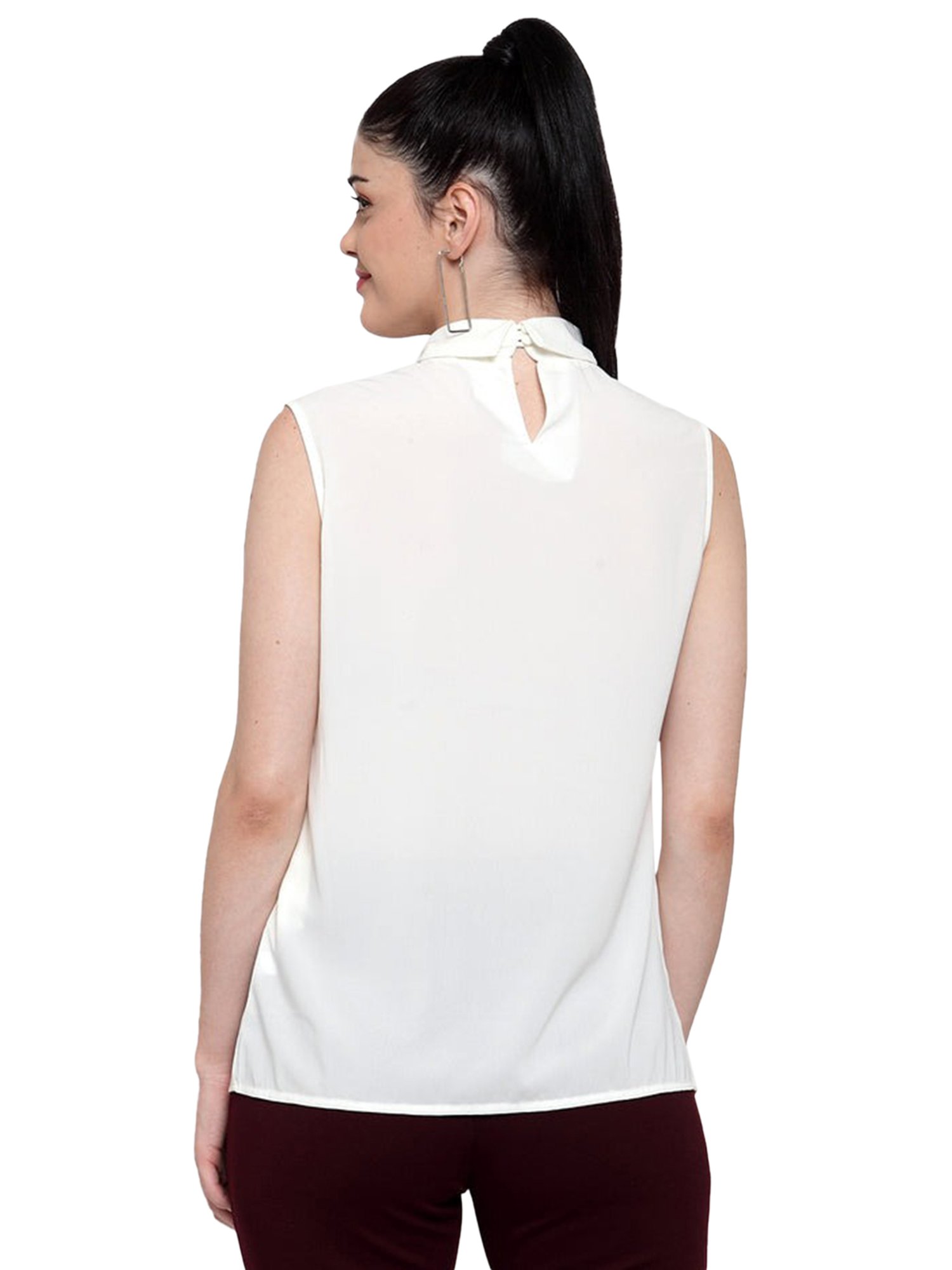 Global Republic White Regular Fit Top