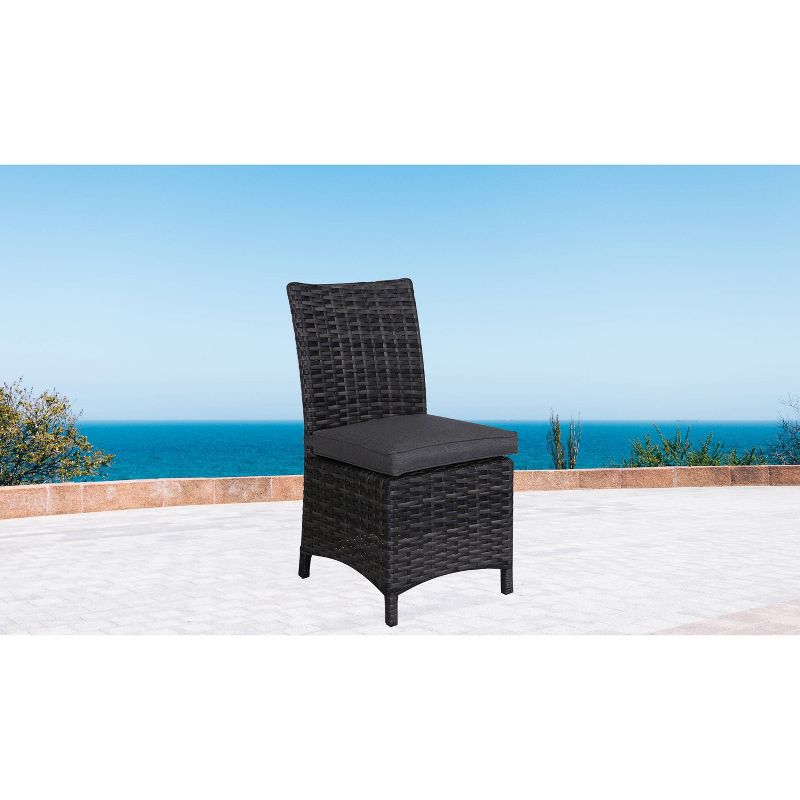 Bora Bora Patio 2pk Wicker Dining Chair Set - Gray - Teva Patio Furniture