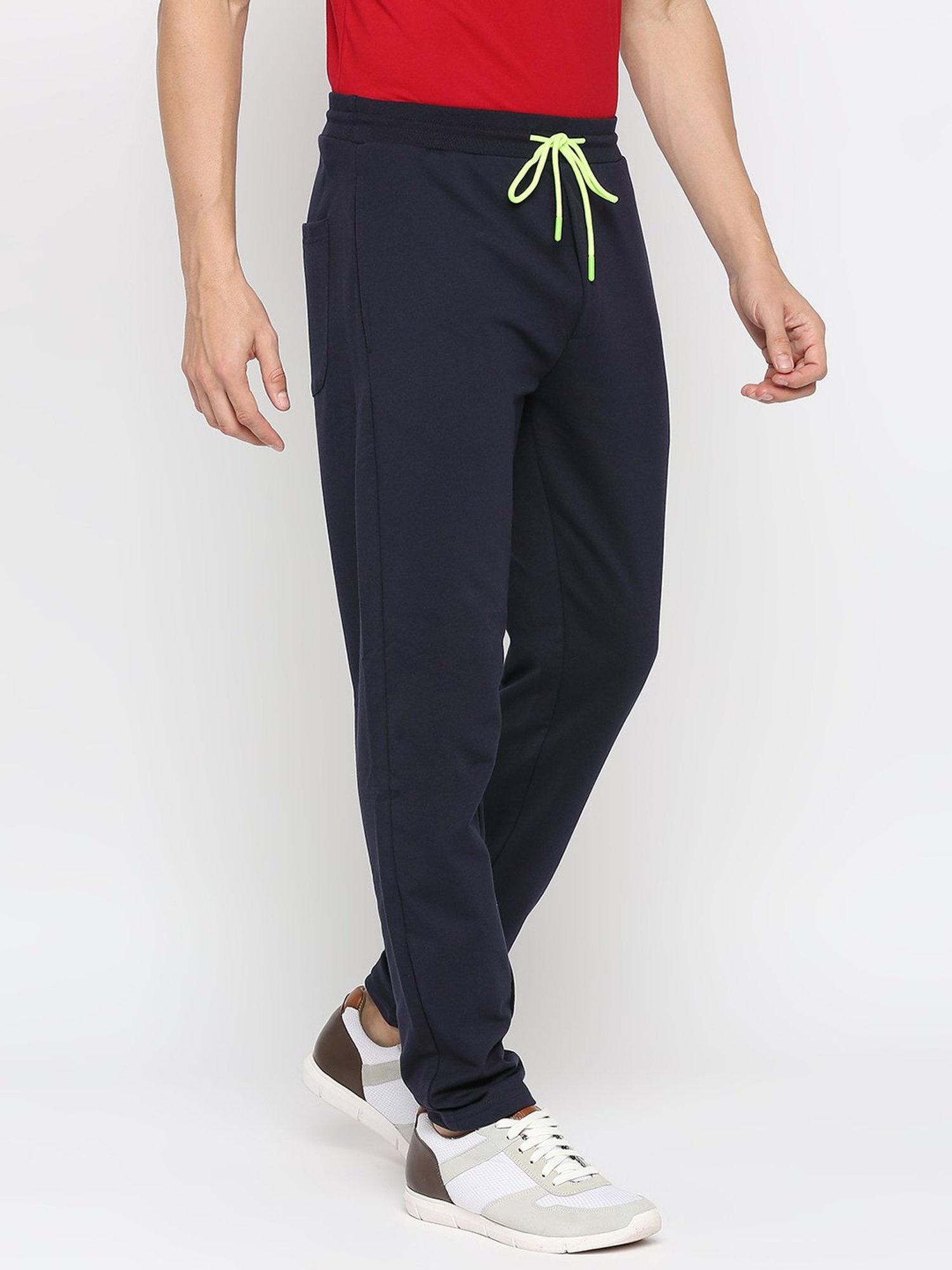 UnderJeans by Spykar Navy Regular Fit Trackpants