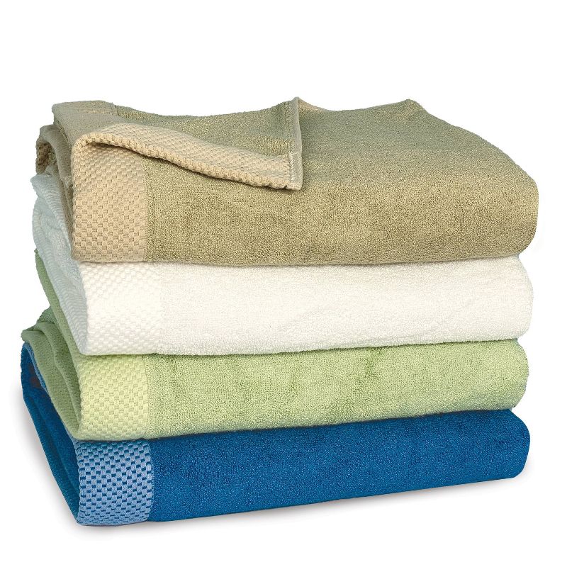 3pc Eco Melange Rayon from Bamboo Cotton Bath Towel Set Charcoal - BedVoyage