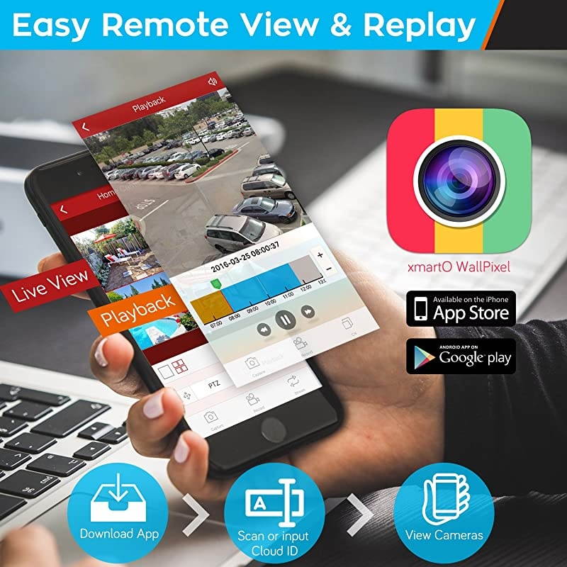 Dual WiFi 3MP Audio Camera]  Home Security Camera System Wireless with 4x 3MP Wireless Cameras Outdoor for Home and Business Surveillance (Dual WiFi in NVR, No Hard Disk Version), WRS2084