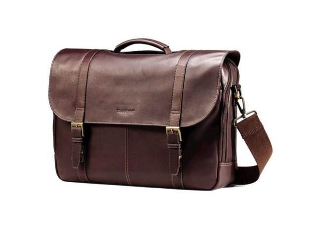 Samsonite Columbian Leather Flapover Laptop Case