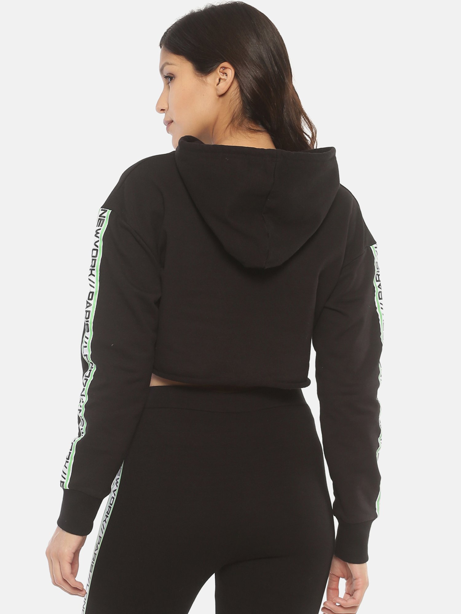 ISU Black Regular Fit Hoodie