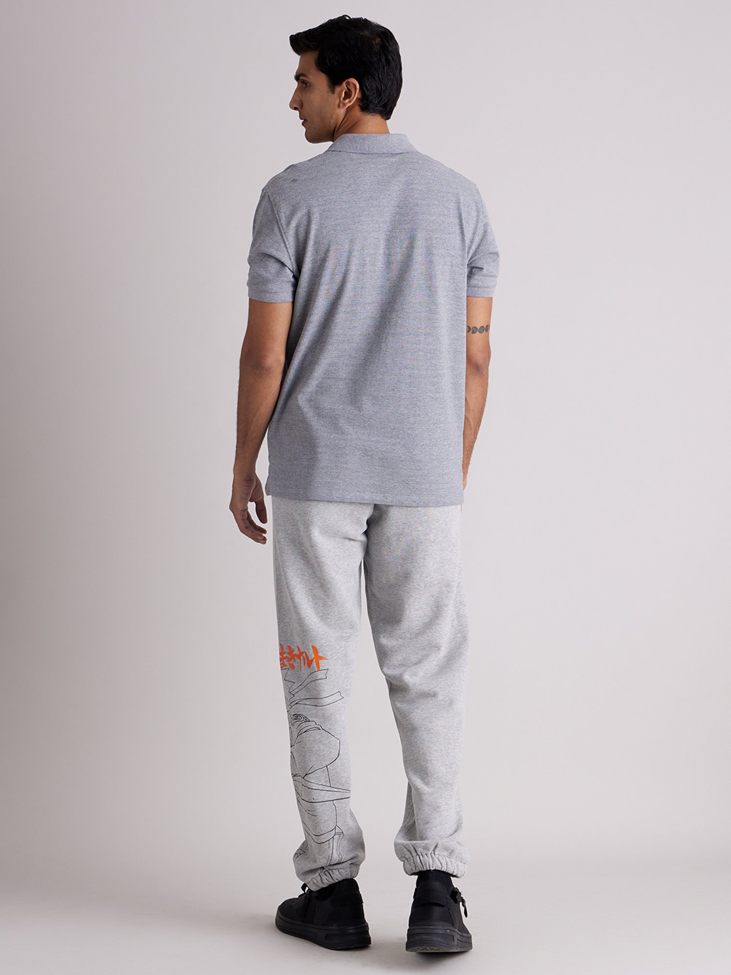 Parx Black Jogger Fit Joggers