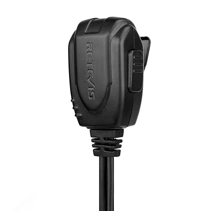 Walkie Talkie Earpiece 2 Pin D Shape Headset for  H777 RT21 RT22 RT27 UV5R 888S Arcshell AR5 2 Way Radios 5 Pack