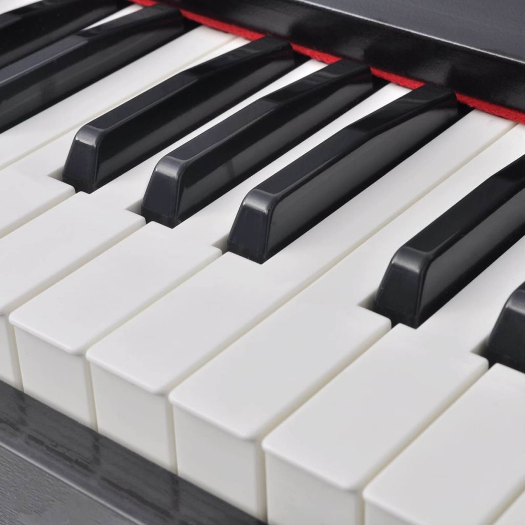 vidaXL 88-key Digital Piano with Pedals Black Melamine Board