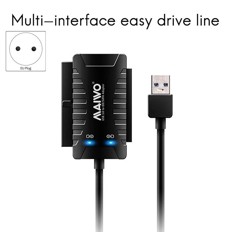 USB3.0 to IDE/SATA Interface Adapter Supports 2.5/3.5 Inch Universal Hard Disk Adapter