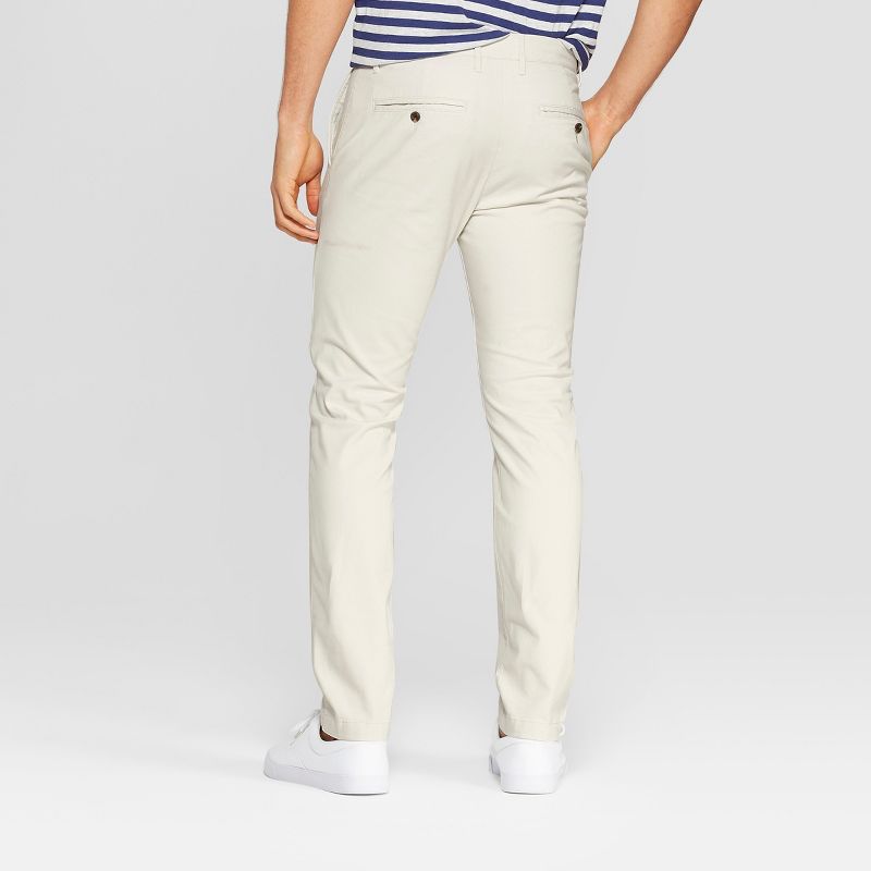 Men's Slim Fit Hennepin Chino Pants - Goodfellow & Co™ Cream 30x30