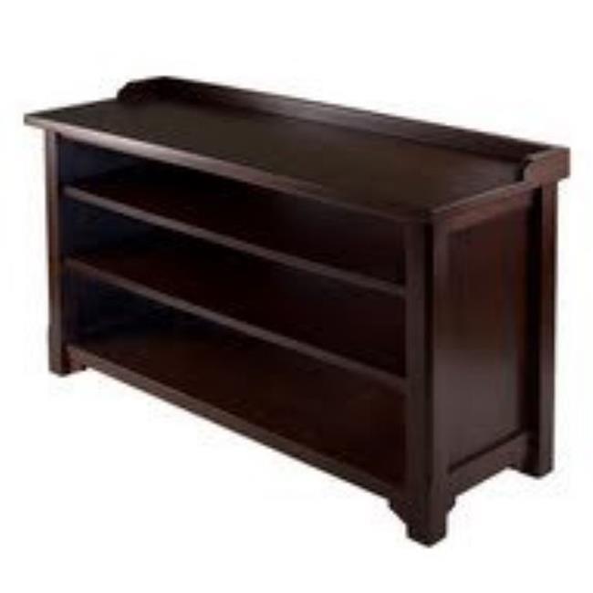 Winsome Trading 94841 Dayton Storage Hall Bench with shelves