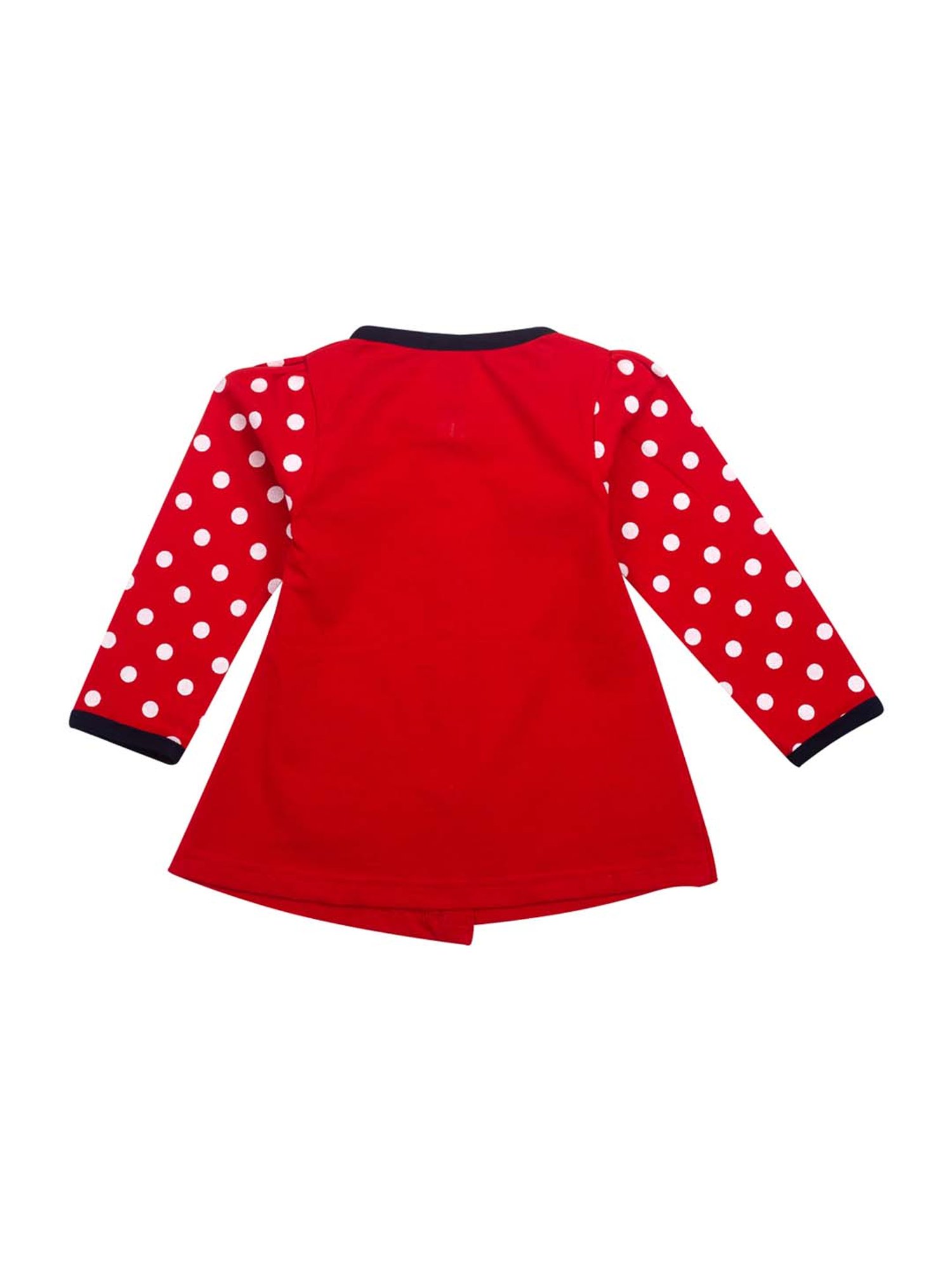 Mee Mee Kids Red Cotton Embroidered Top & Leggings