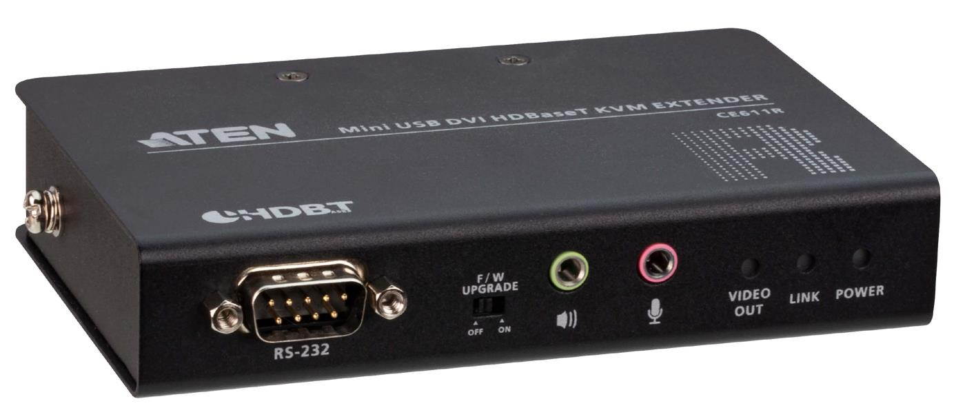 ATEN CE611 Mini USB DVI HDBaseT KVM Extender (1920 x 1200@100m) w/3-Yr Warranty