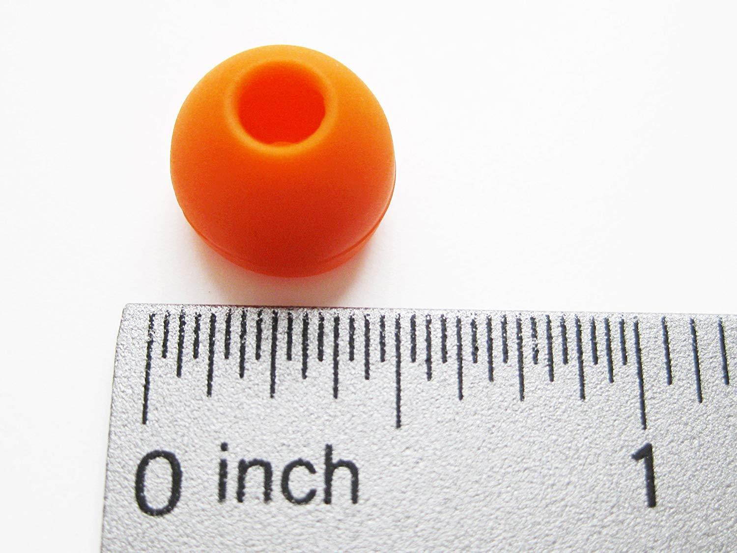 Orange Replacement Earbuds Eartips Set for Monster Beats Dr. Dre Tour, urBeats 2.0, HeartBeats 2.0 (Lady Gaga), DiddyBeats and Monster Turbine Pro In-Ear Stereo Earphones