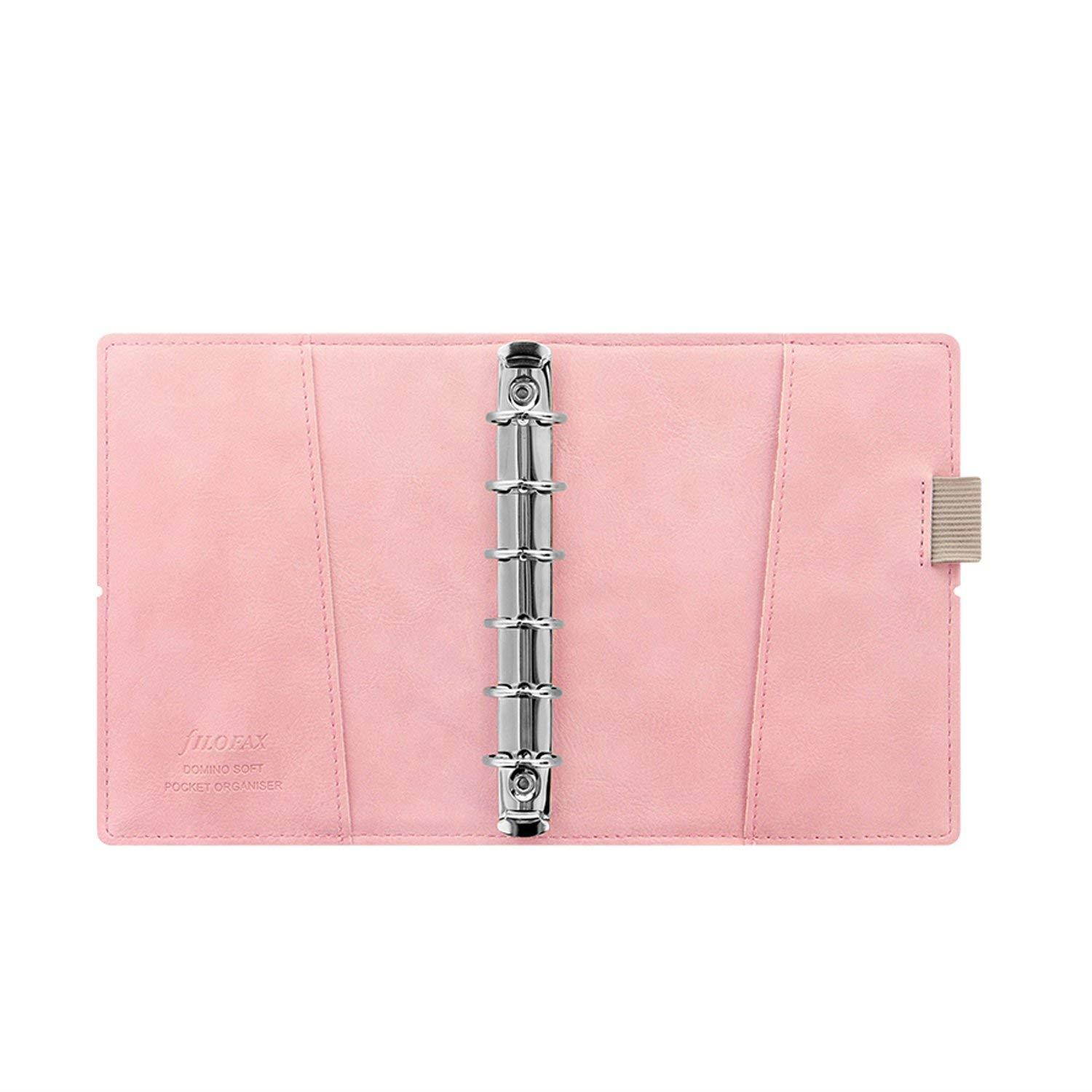 Filofax Domino Soft Organizer, Pocket, New 2017 Collection (Pastel Pink)