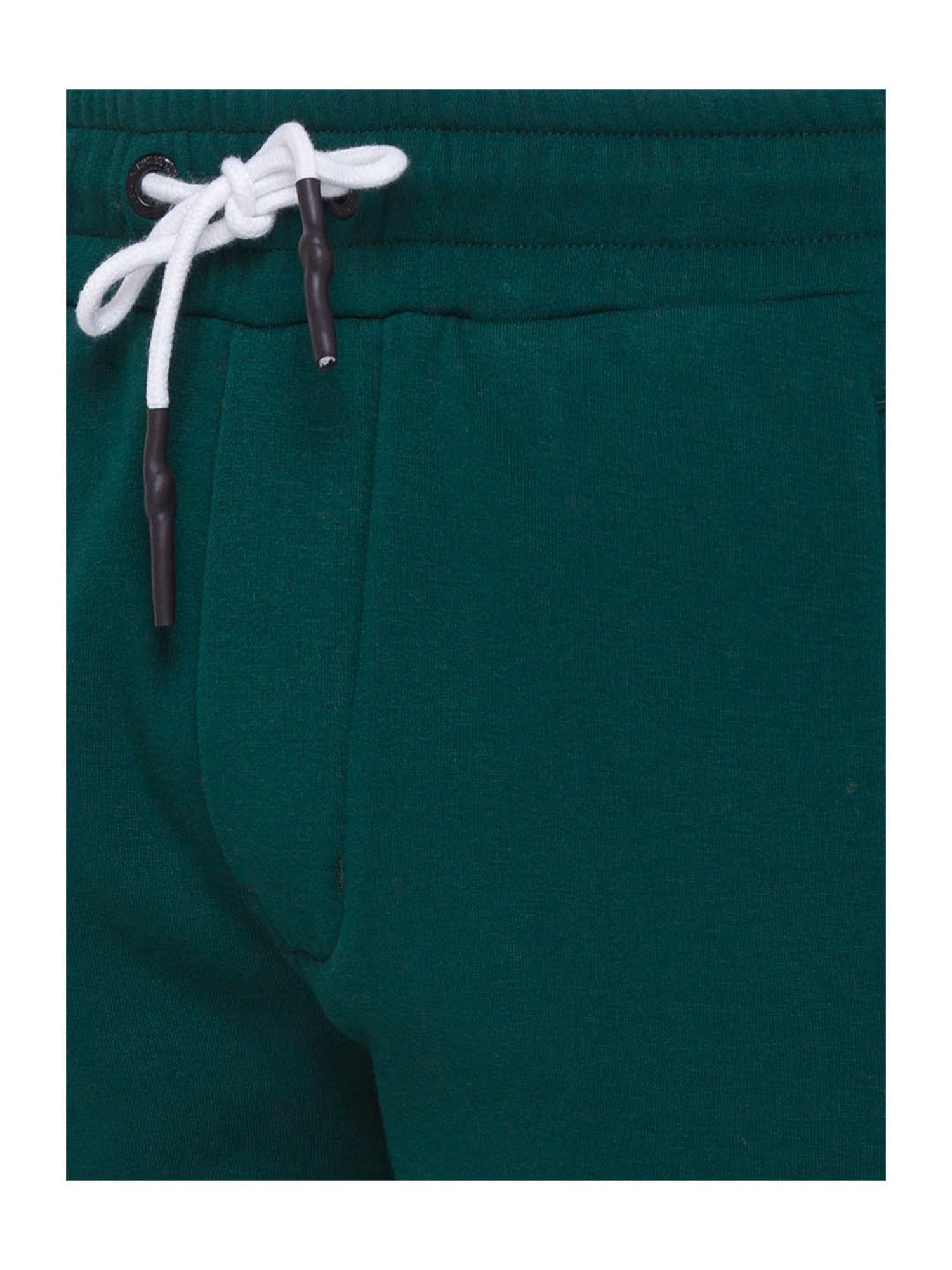 Being Human Dark Green Mid Rise Shorts