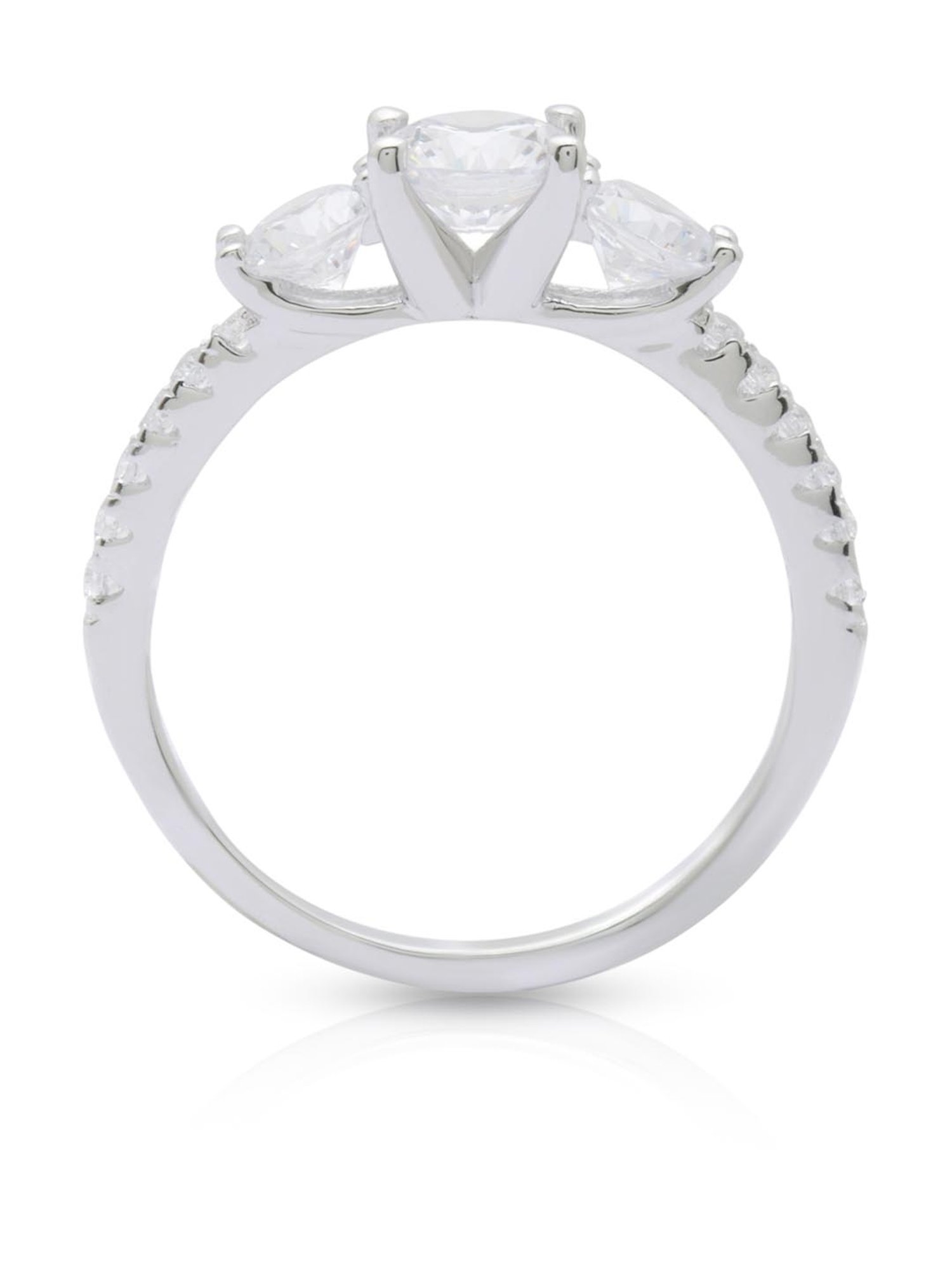 Anayra 92.5 Sterling Silver Sparkling Ring for Women