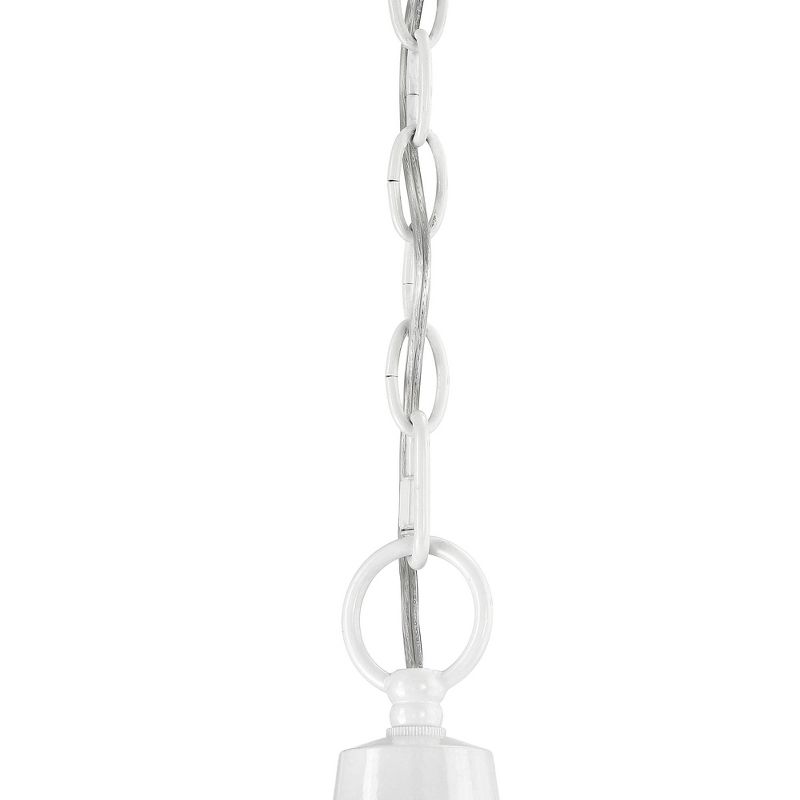 Kathy Ireland J du J Sierra Craftsman 16 1/2"H White Outdoor Hanging Light
