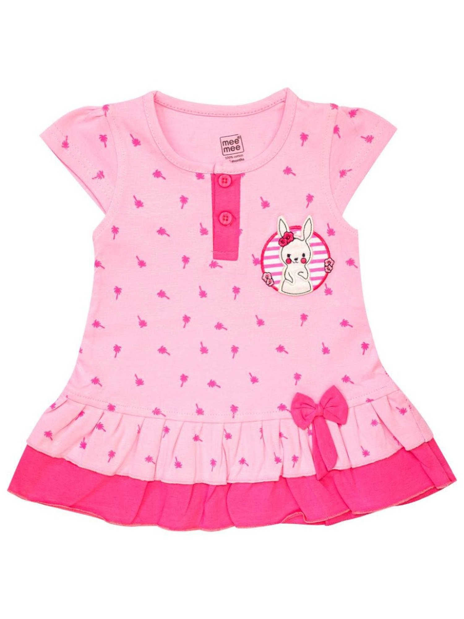 Ed-a-Mamma Baby Multicolor Printed Dress (Pack Of 2)