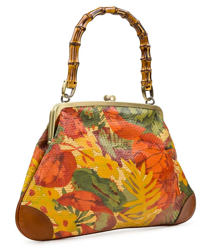 Patricia Nash Birds of Paradise Embroidery Collection Ferrara Frame Shoulder Bag