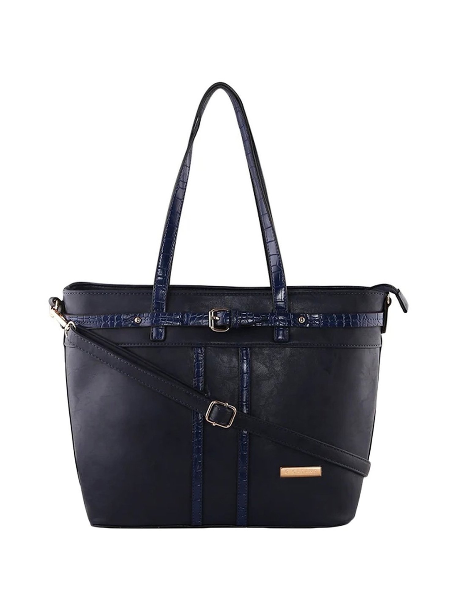 Giordano Blossoms 2020 Blue Textured Medium Shoulder Handbag