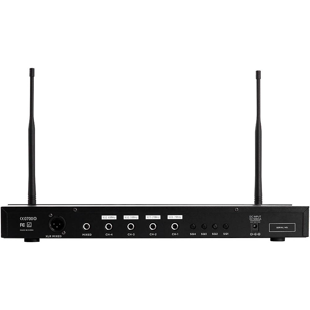 Gemini UHF-04M 4-Channel Wireless Handheld Microphone System S1234
