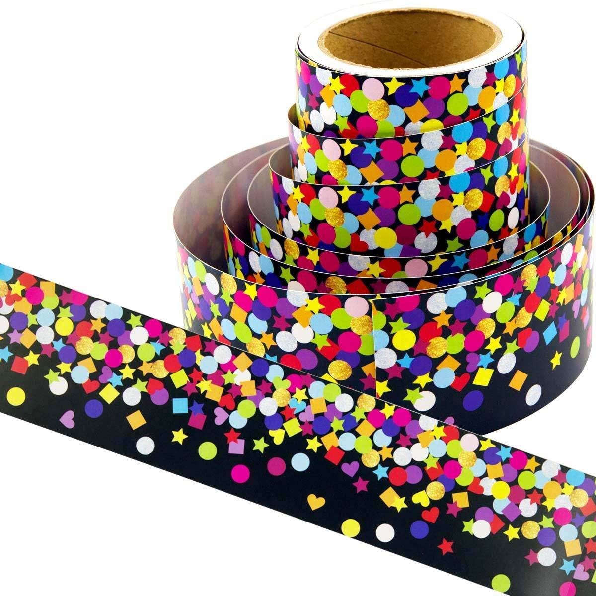 Confetti Bulletin Board Borders for Classroom 36ft