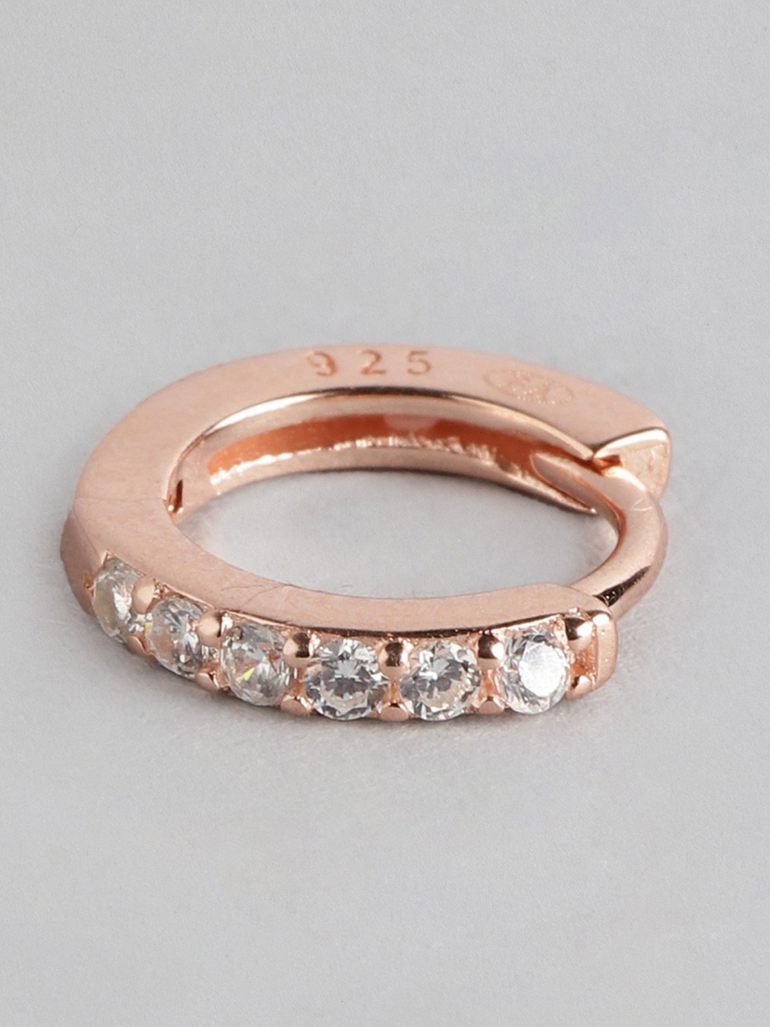 Zavya Triple-CZ 92.5 Sterling Silver Stud & Hoop - Set of 3