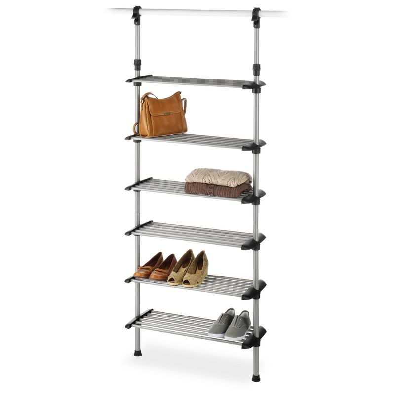 Whitmor 6-Shelf Metal Shoe Rack System