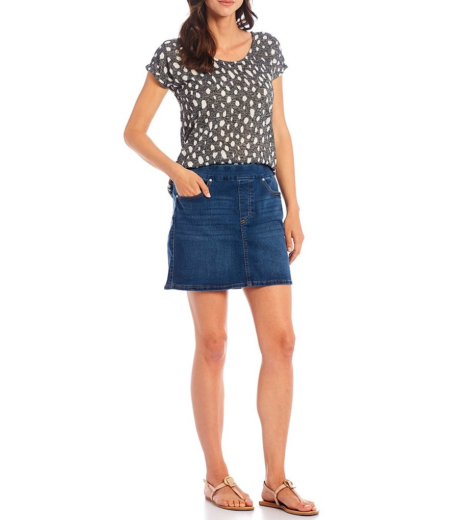 Code Bleu Wide Waistband Pull-On Skort