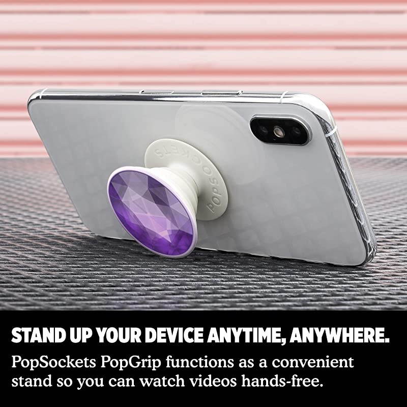 PopGrip Expanding Stand and Grip with Swappable Top Disco Crystal Orchid