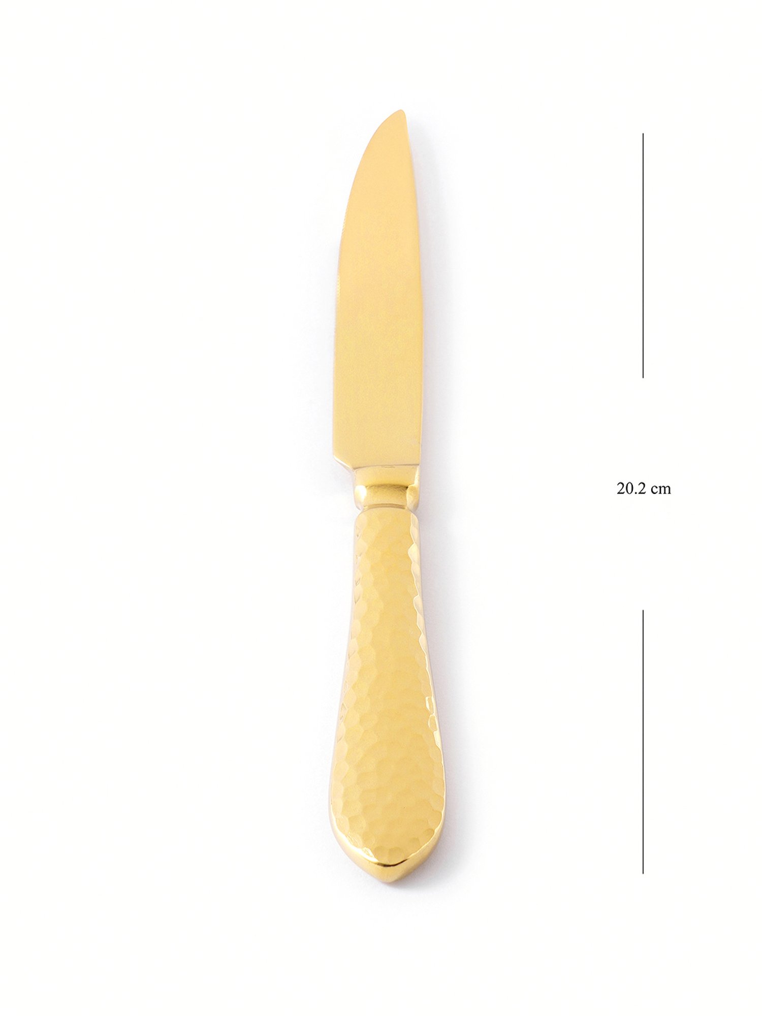 Pure Home and Living Gold Stainless Steel Textured Cutlery sets