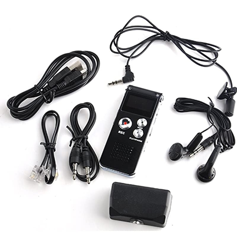 Rechargeable 8G 8GB 650HR Digital Audio Voice Recorder Dictaphone MP3 Player FM