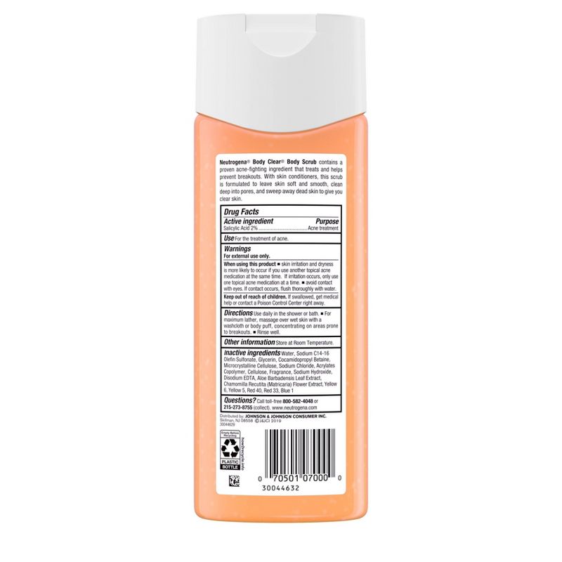 Neutrogena Body Clear Acne Body Scrub with Salicylic Acid - 8.5 fl oz