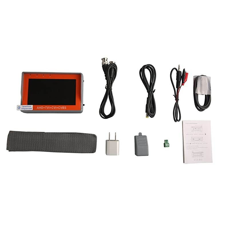 4 in 1 CCTV Tester Support 720P1080P3mp4mp5mp AHD TVI CVI amp CVBS Analog Camera Security Video Monitor with 43 inch LCD Screen DC12V 1A Power Output UTP Cable Tester PTZ Control