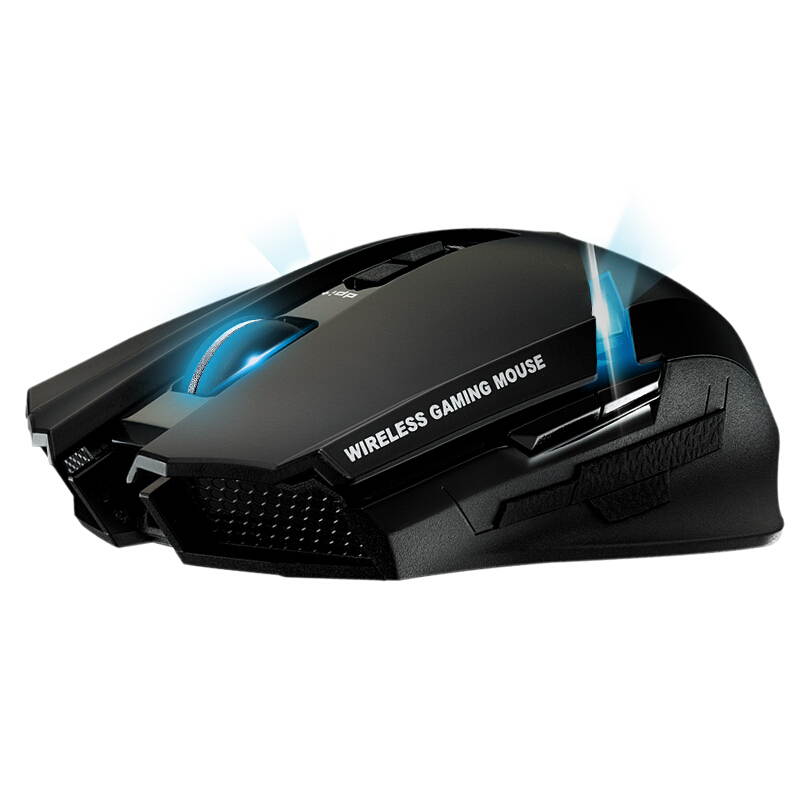 Fuhlen X100 Wired/Wireless Dual Antenna 20m Range Intelligent Energy Saving Gaming Mouse - Black