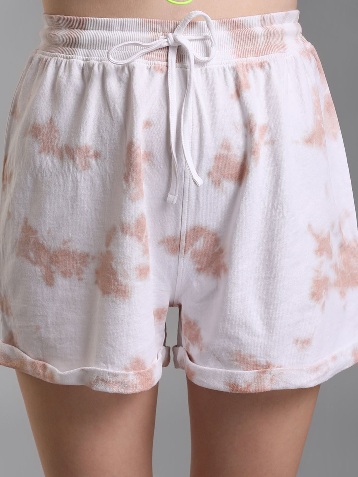 KZ07 by Kazo White Printed Shorts
