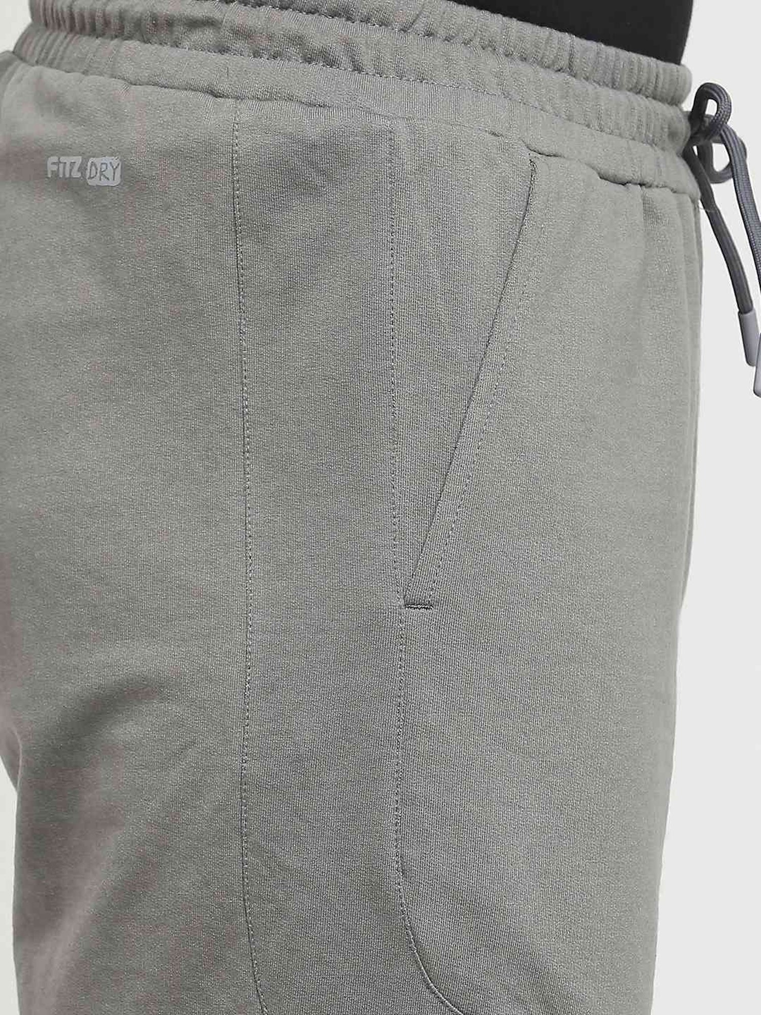 Fitz Charcoal Grey Slim Fit Shorts