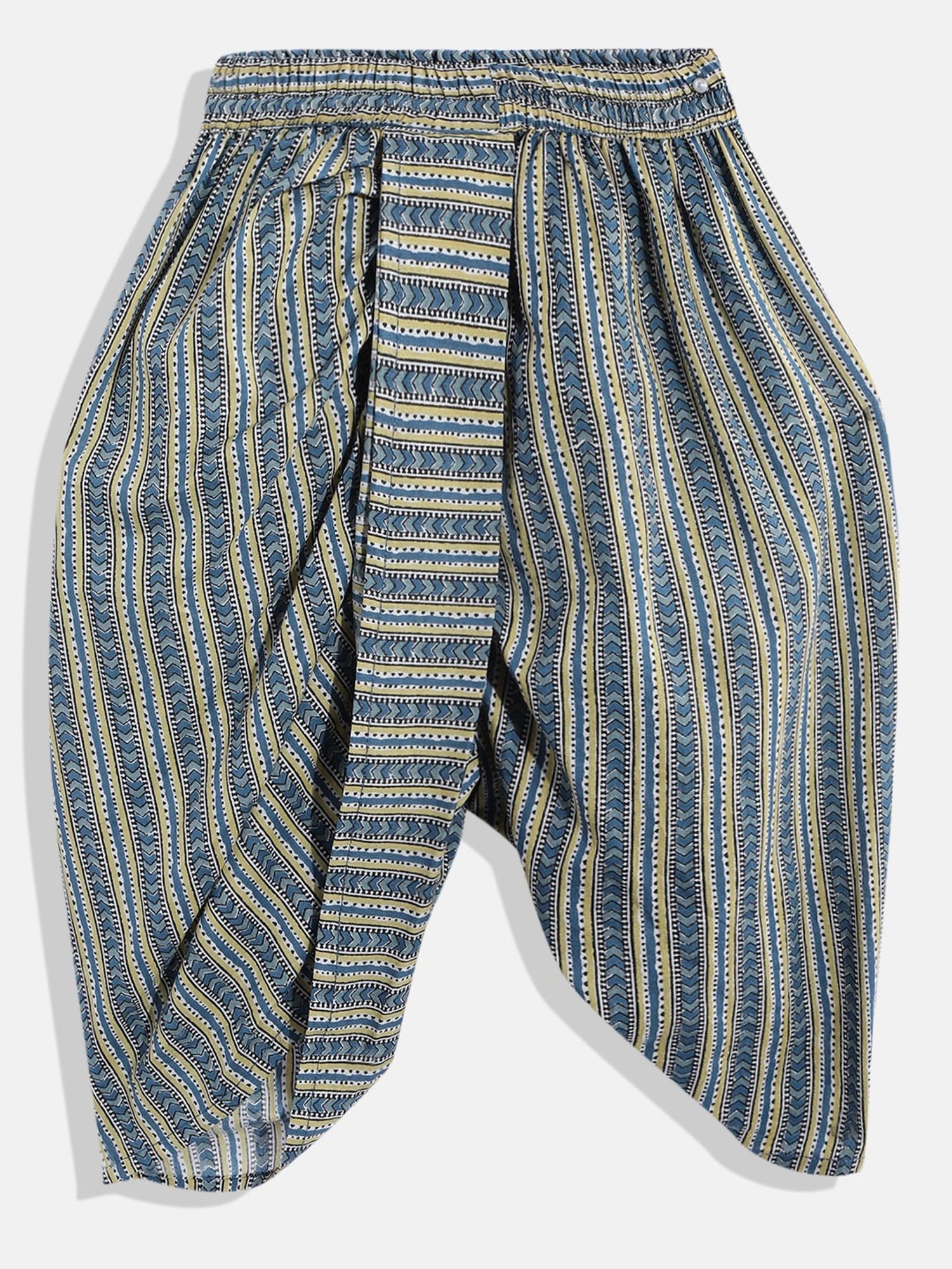 READIPRINT FASHIONS Kids Blue Printed Full Sleeves Kurta, Pyjamas with Nehru Jacket