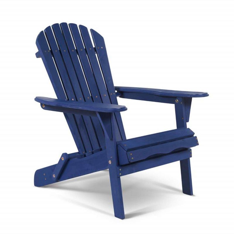 4pc Oceanic Adirondack Chairs - Navy Blue - W Unlimited