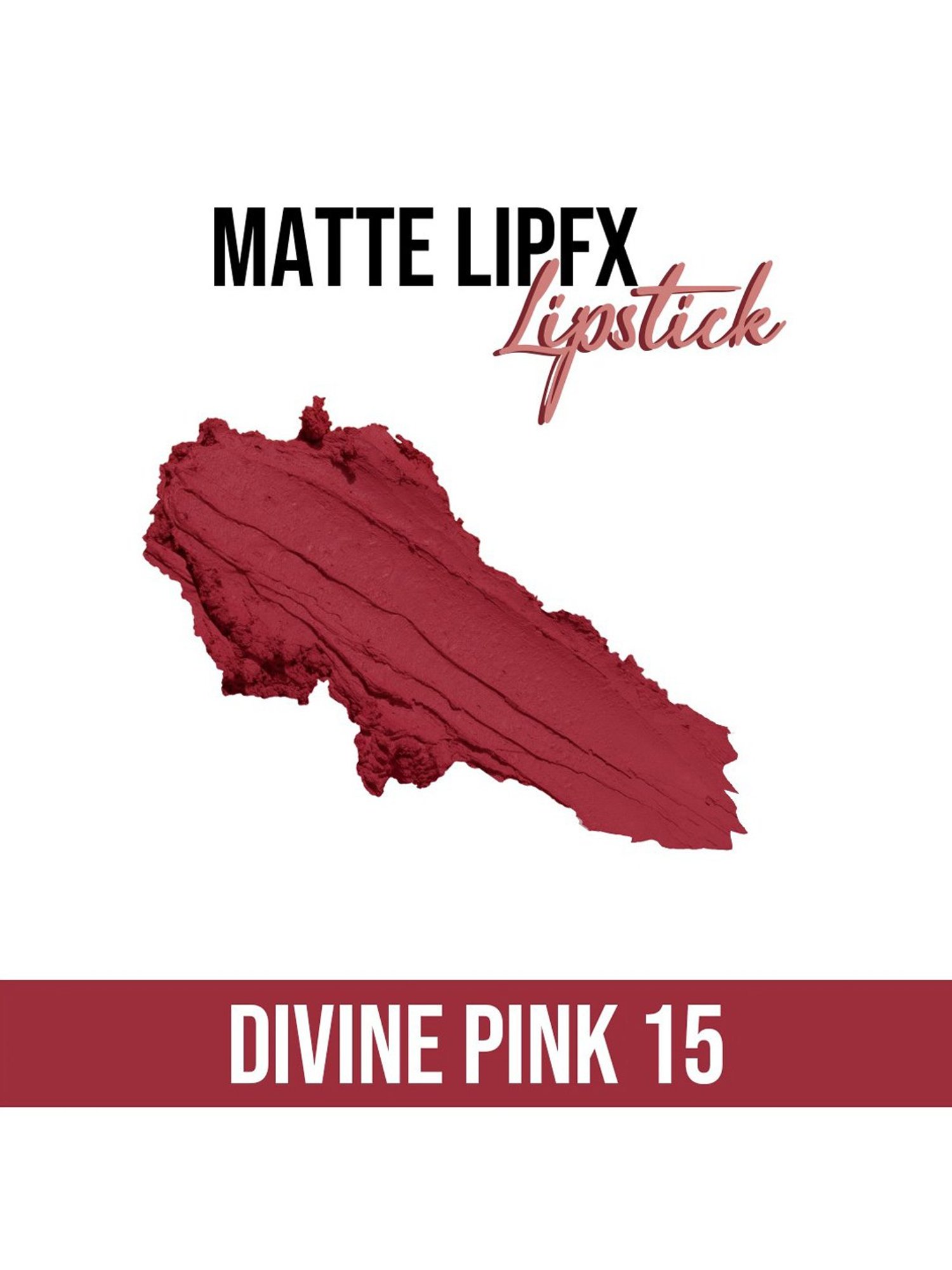 C2P PROFESSIONAL MAKEUP Matte Lip FX Lipstick Divine Pink 15 - 3.5 gm