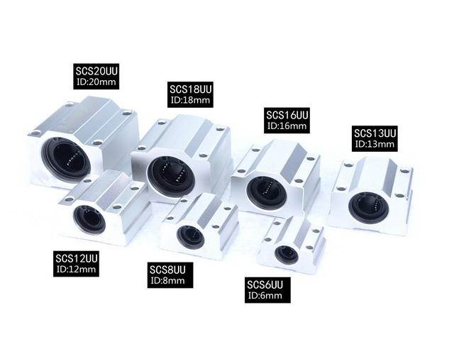 2PCS ID 6MM SCS6UU Linear Motion Ball Bearing CNC Slide Bushing