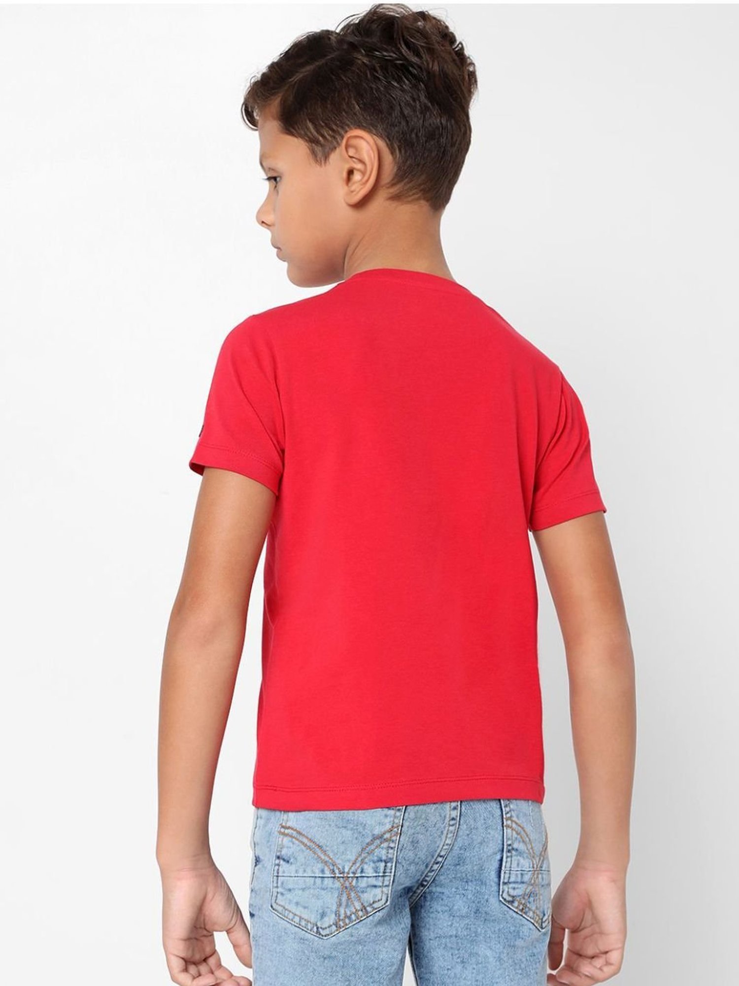 Gas Boys Red Printed T-Shirt