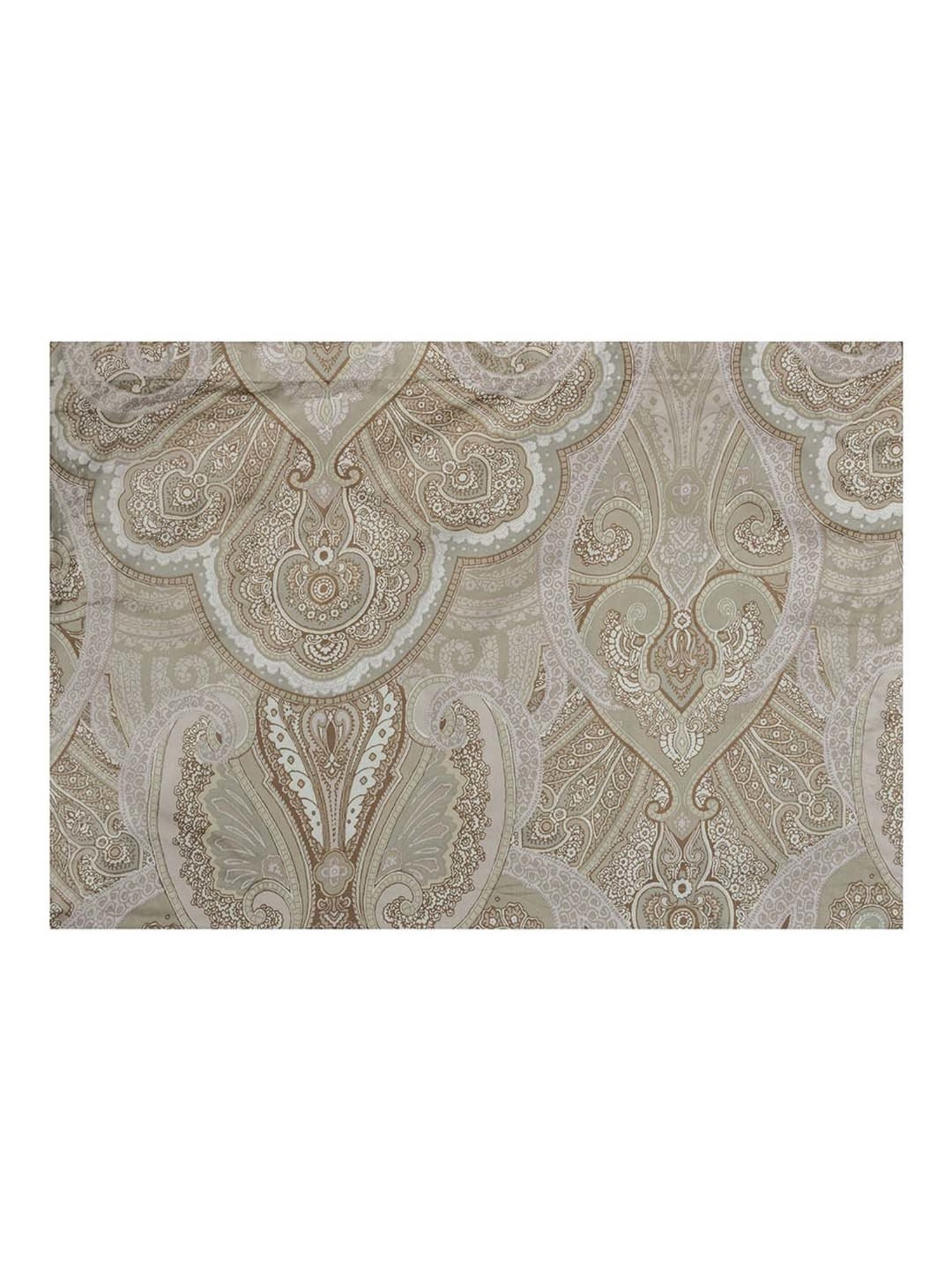 @Home Arias Beige 300 TC Cotton King Bedsheet with 2 Pillow Covers