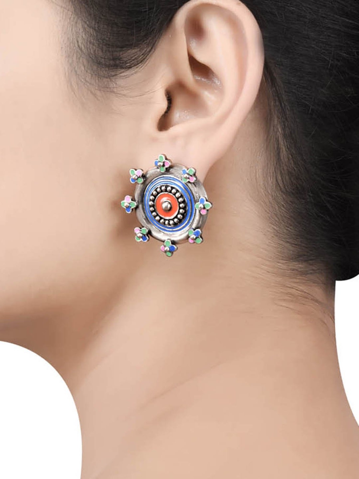 Tribe Amrapali Talisman Chandrika Stud Earrings