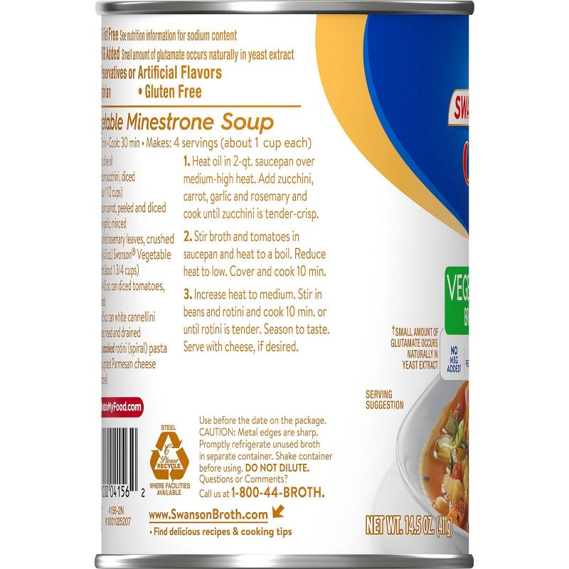 Swanson 100% Natural Vegetable Broth 14.5oz