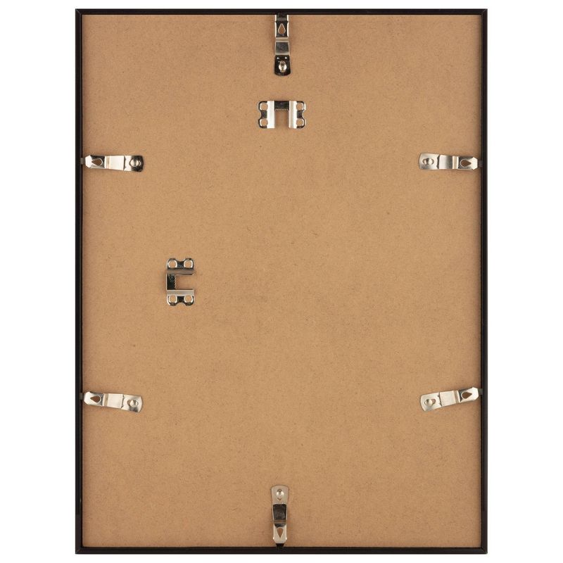 5pc Gallery Wall Frame Set with Decorative Art Prints and Hanging Template Black - Gallery Solutions