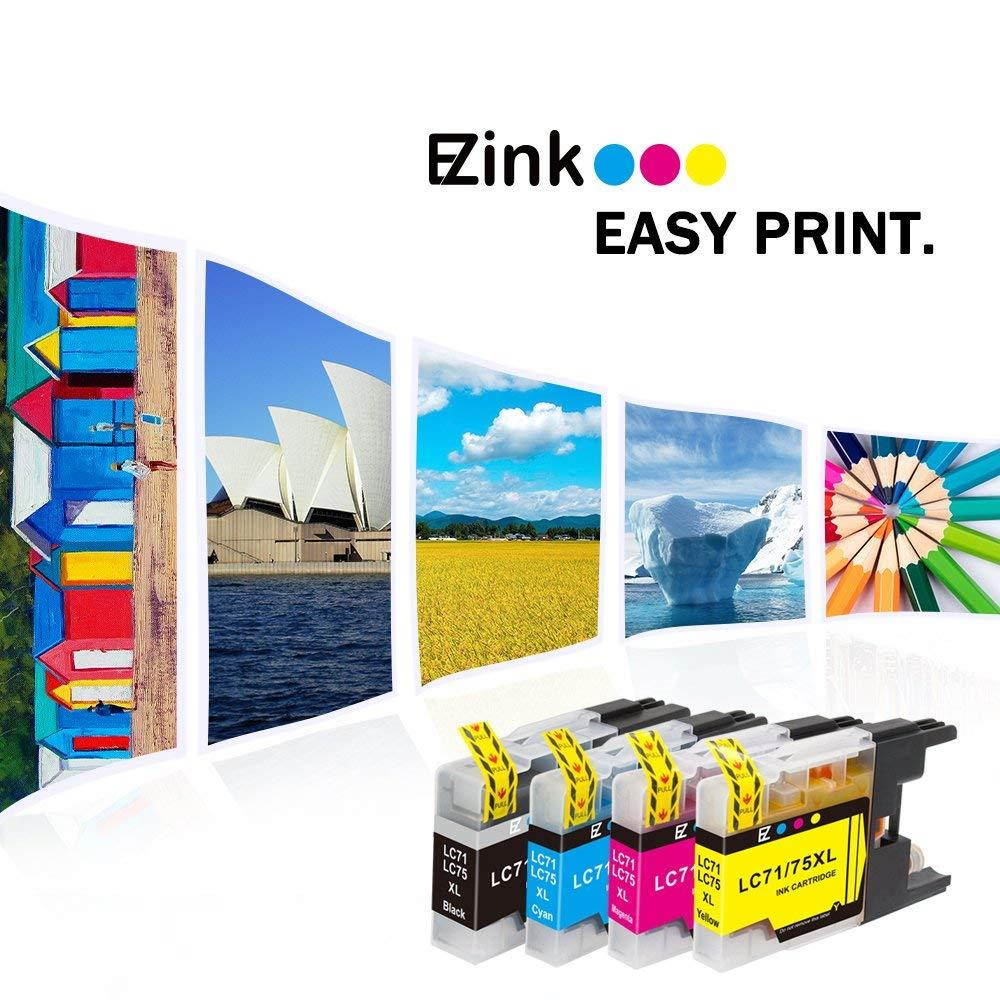 E-Z Ink (TM) Compatible Ink Cartridge Replacement for Brother LC-75 XL High Yield To Use With MFC-J6510DW MFC-J6710DW MFC-J6910DW MFC-J280W MFC-J425W(8 Black, 4 Cyan, 4 Magenta, 4 Yellow) 20 Pack