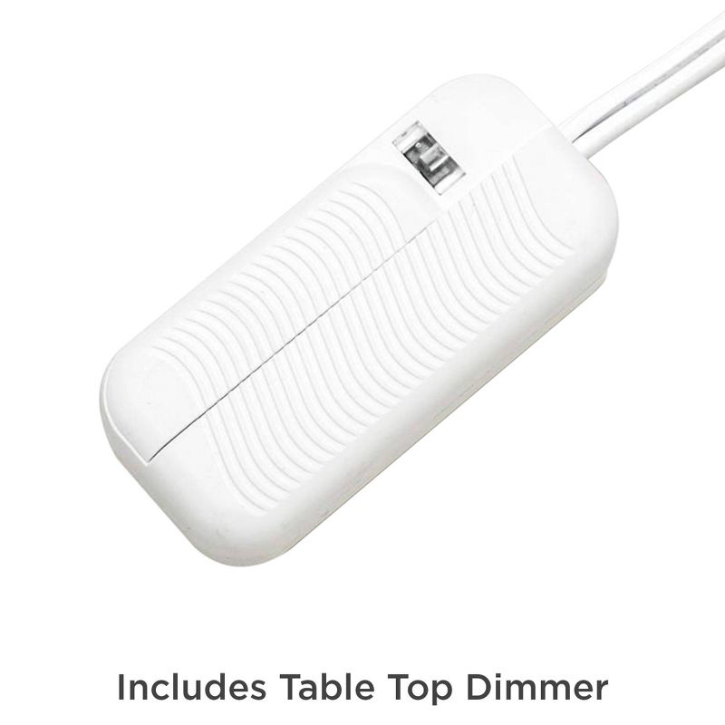 Barnes and Ivy Duval French Crystal Candlestick Lamp with Table Top Dimmer