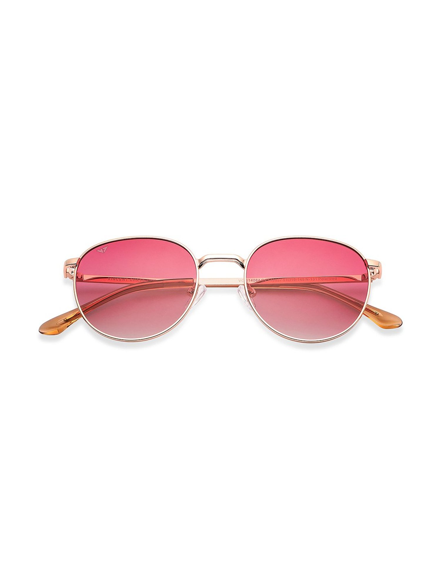 Vincent Chase 148937 Pink Polarized Round Sunglasses