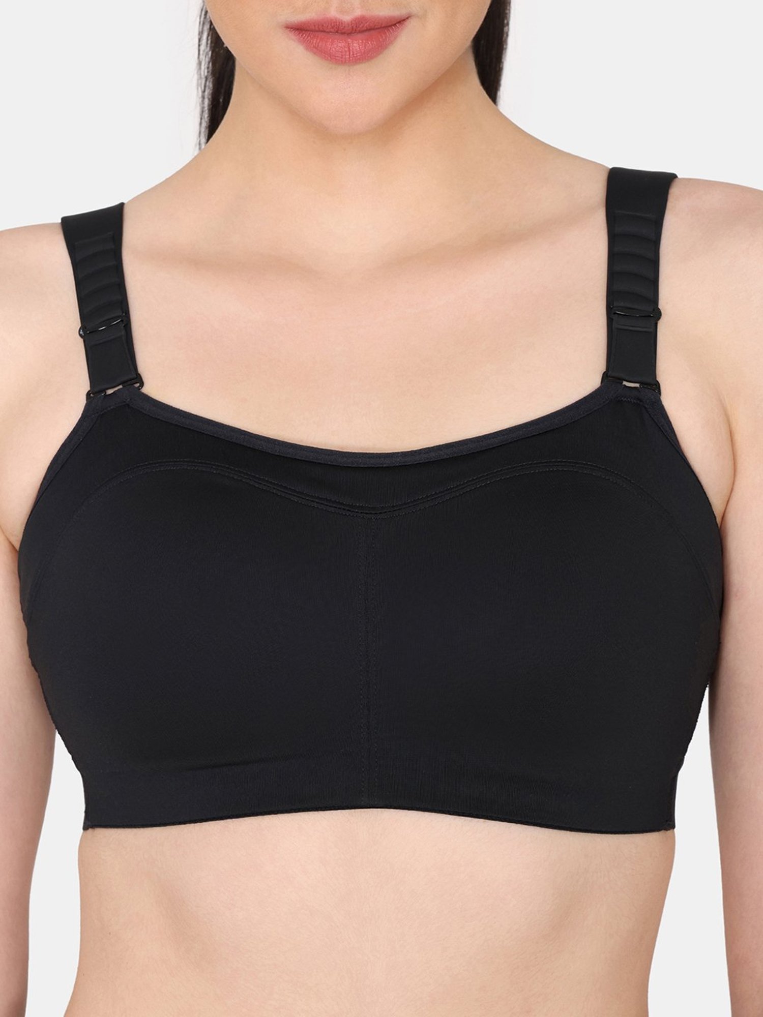 Zelocity by Zivame Black Sports Bra