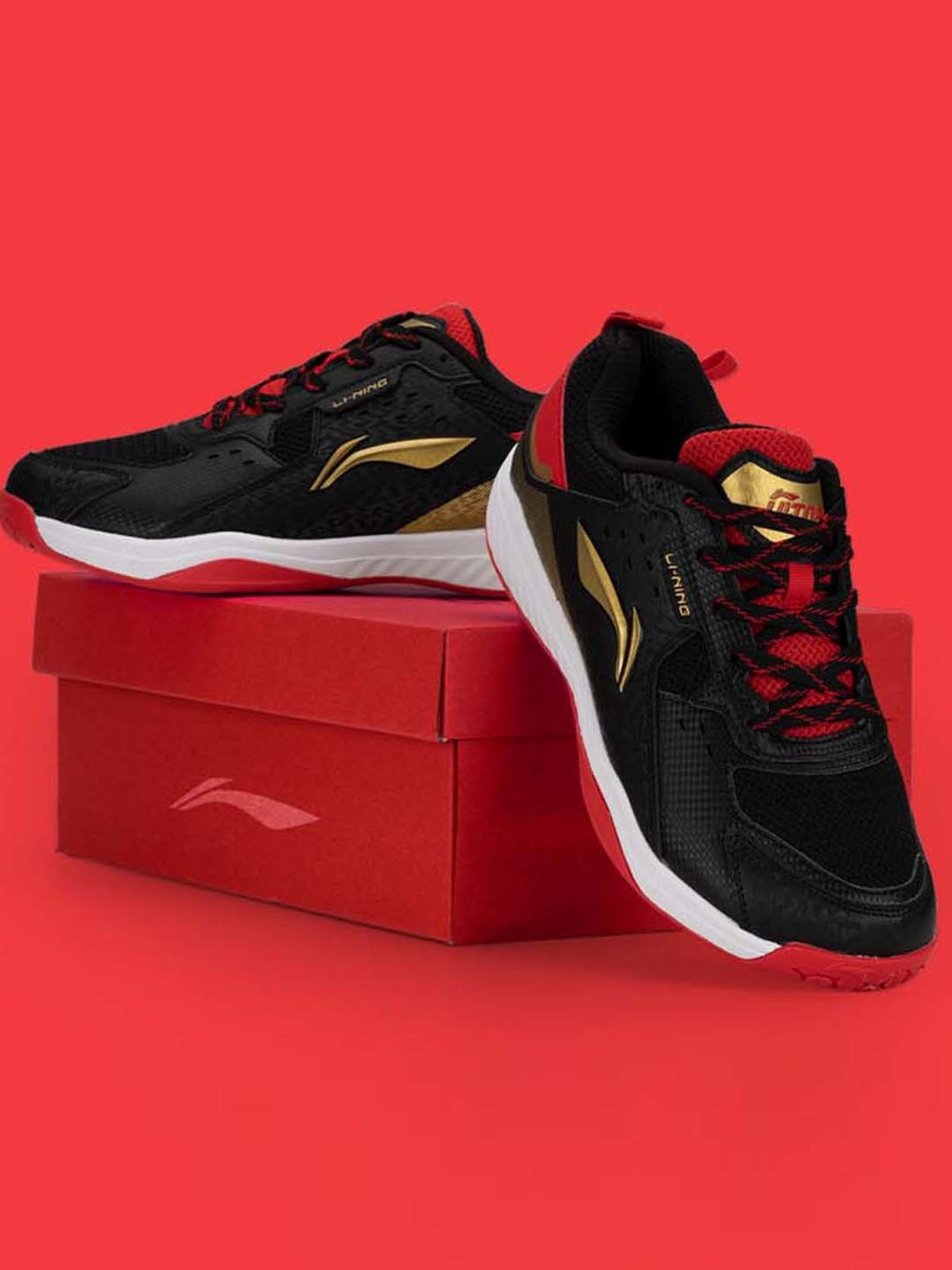 Li-Ning Men's Ultra Force Black Indoor Court Shoes